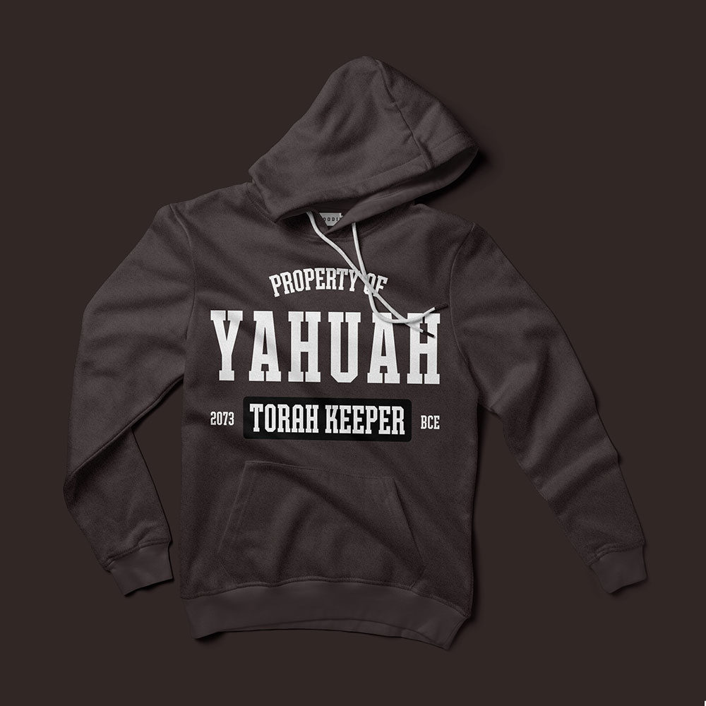 property-of-Yahuah-brown-hoodie
